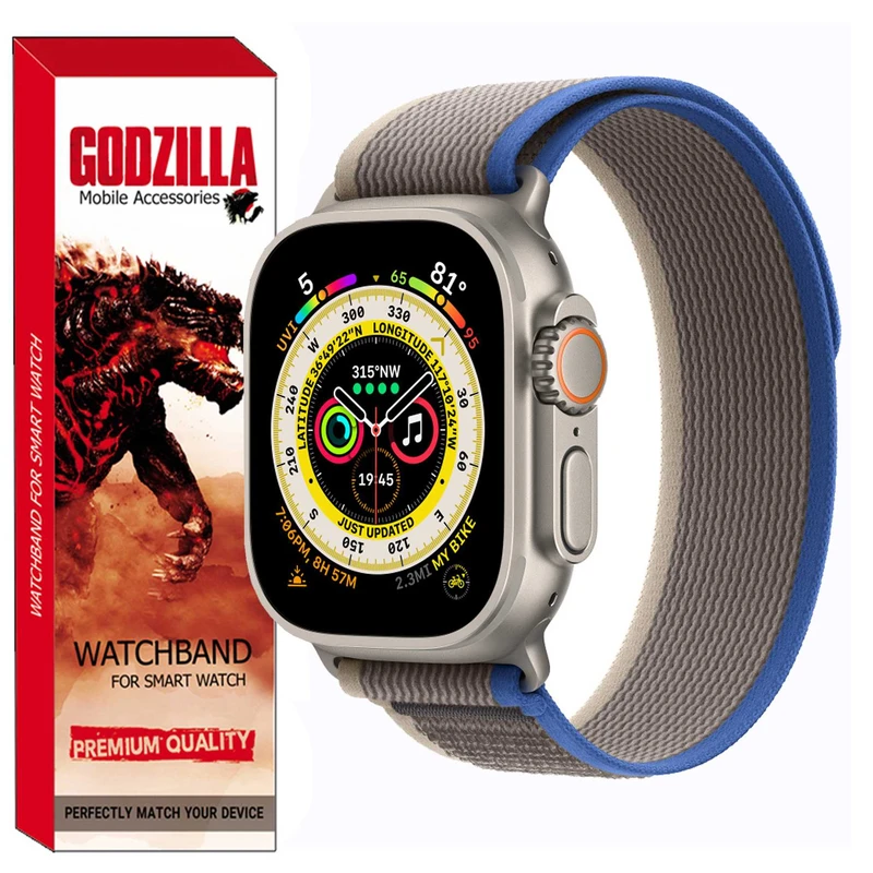 بند گودزیلا مدل TRAIL مناسب برای ساعت هوشمند اسمارت واچ HK9 Pro / HK8 Pro / HK9 Pro Plus