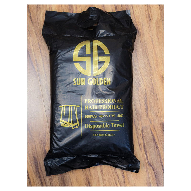 حوله یکبار مصرف سان گلدن مدل RESPOL سایز 40x75 سانتی‌ متر  بسته 100 عددی