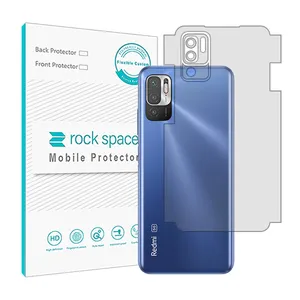 Transparent Rockspace HyGEL model back protector suitable for Xiaomi Redmi Note 10 5G mobile phone