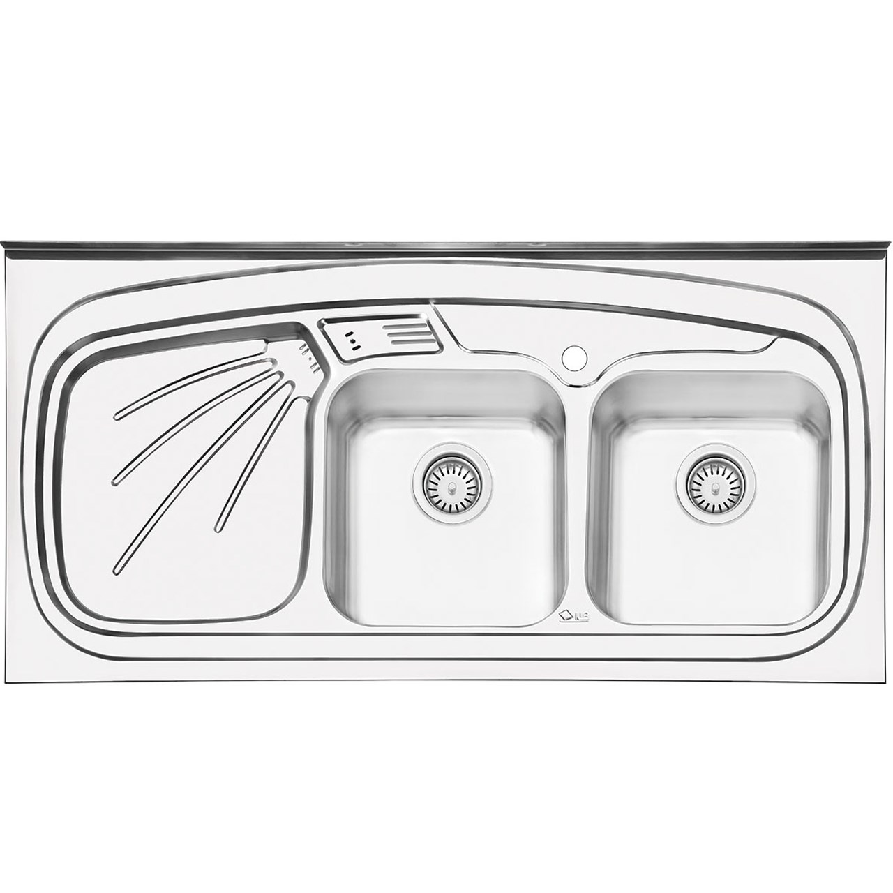 سینک ایلیا استیل مدل 3013R روکار سایز 60 × 120 سانتی متر