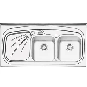 سینک ایلیا استیل مدل 3013R روکار سایز 60 × 120 سانتی متر