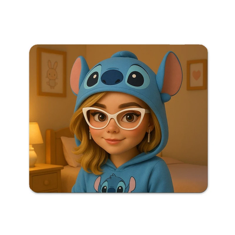  ماوس پد پاد آفرین طرح دختر کد 1050 سایز 19*24 سانتی متر