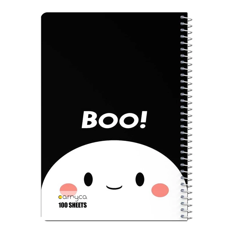دفتر مشق 100 برگ سیمی کارنیکا طرح روح کیوت Cute Ghost کد 40584