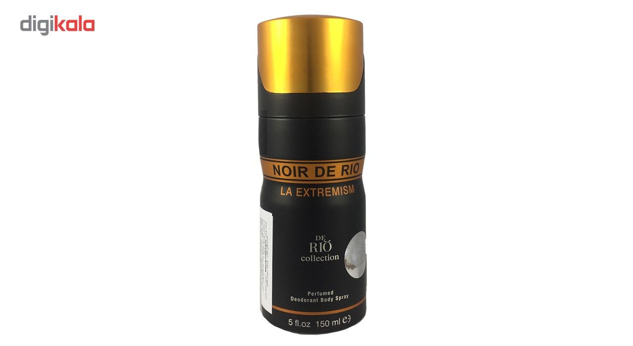 اسپری ضد تعریق مردانه ریو کالکشن مدل Rio Noir De Rio La Extremism حجم 150ml -  - 2