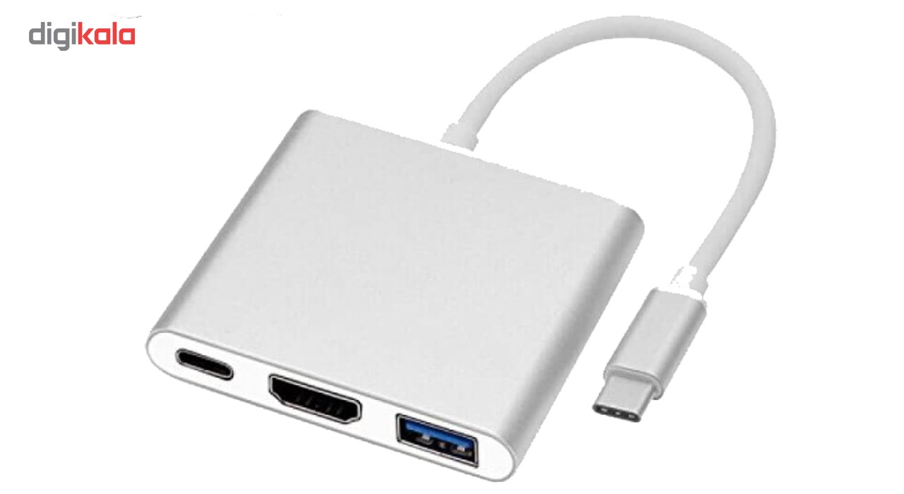 مبدل USB-C به USB-C/HDMI/USB مدل S-1304