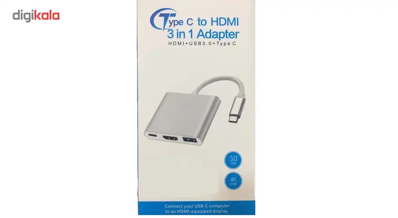 مبدل USB-C به USB-C/HDMI/USB مدل S-1304
