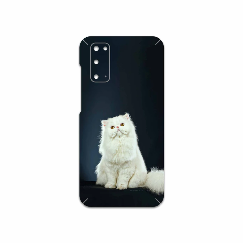 برچسب پوششی ماهوت مدل Persian cat مناسب برای گوشی موبایل سامسونگ Galaxy S20