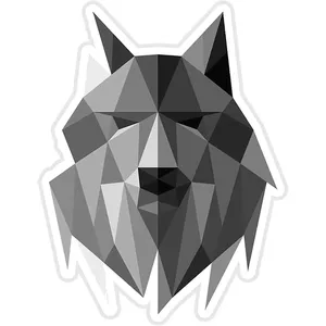استیکر لپ تاپ طرح Wolf of The North کد ST2049