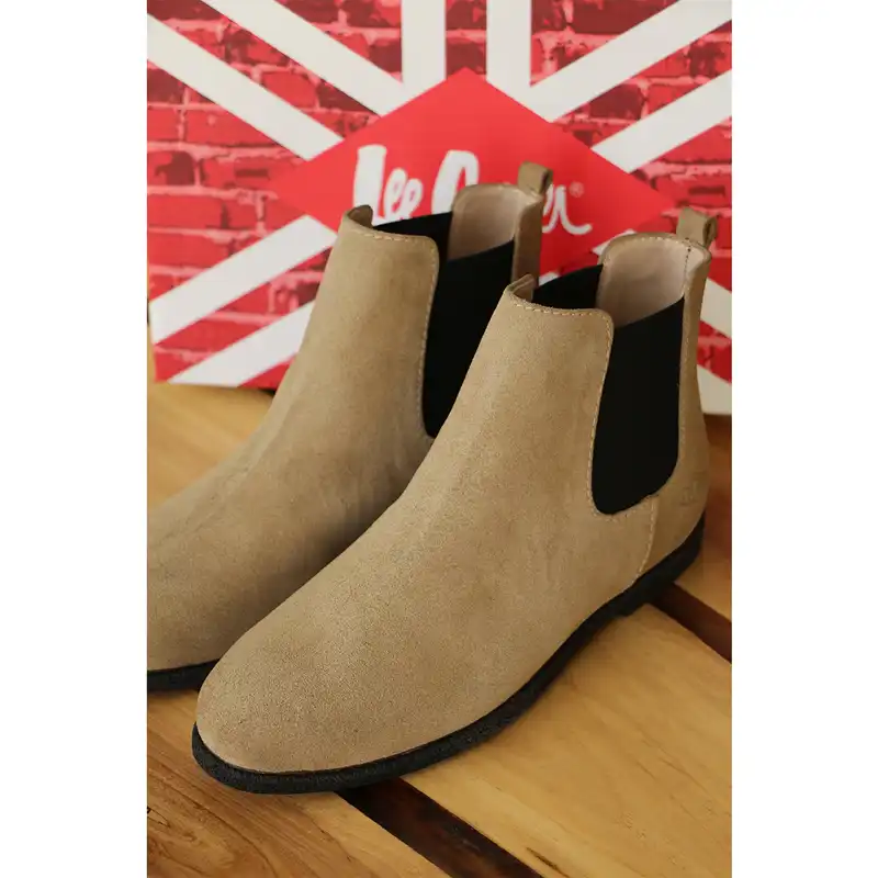 نیم بوت زنانه لی کوپر مدل CHELSEA LCF BEIGE.SUEDE