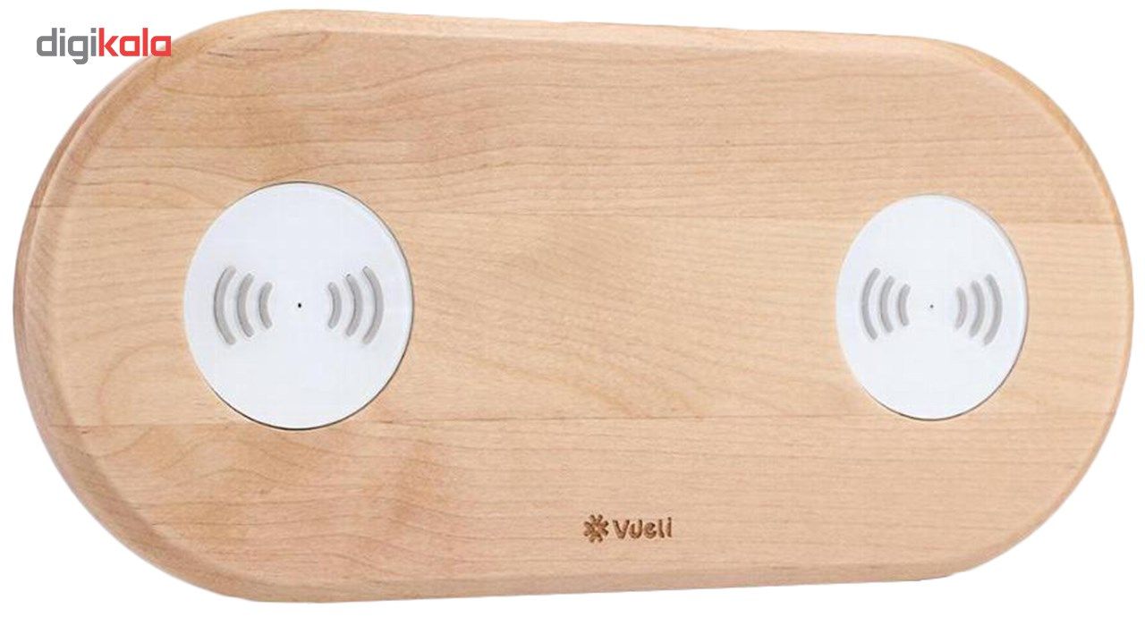 شارژر وایرلس دوتایی چوبی ودلی مدل Qi-003 main 1 1