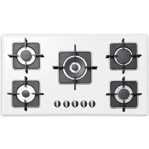 اجاق گاز صفحه‌ای پنج شعله استیل البرز مدل G-5910W