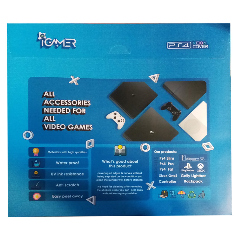 برچسب کنسول پلی استیشن 4 اسلیم آیگیمر طرح عروسکی مدل G1 SKIN406