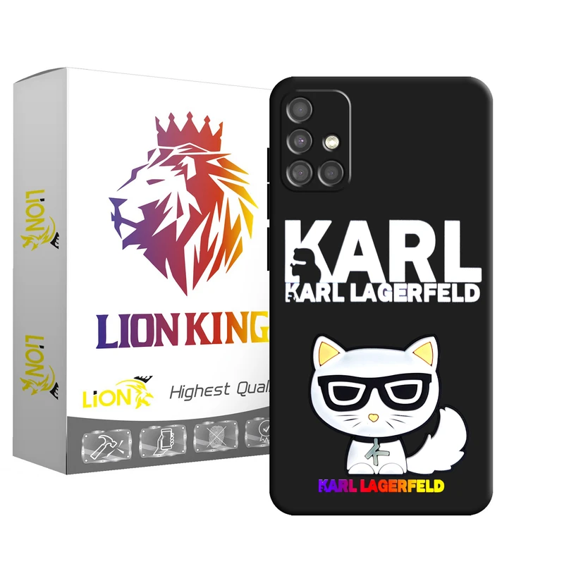  کاور لاین کینگ مدل گربه 3D مناسب برای گوشی موبایل سامسونگ Galaxy A71