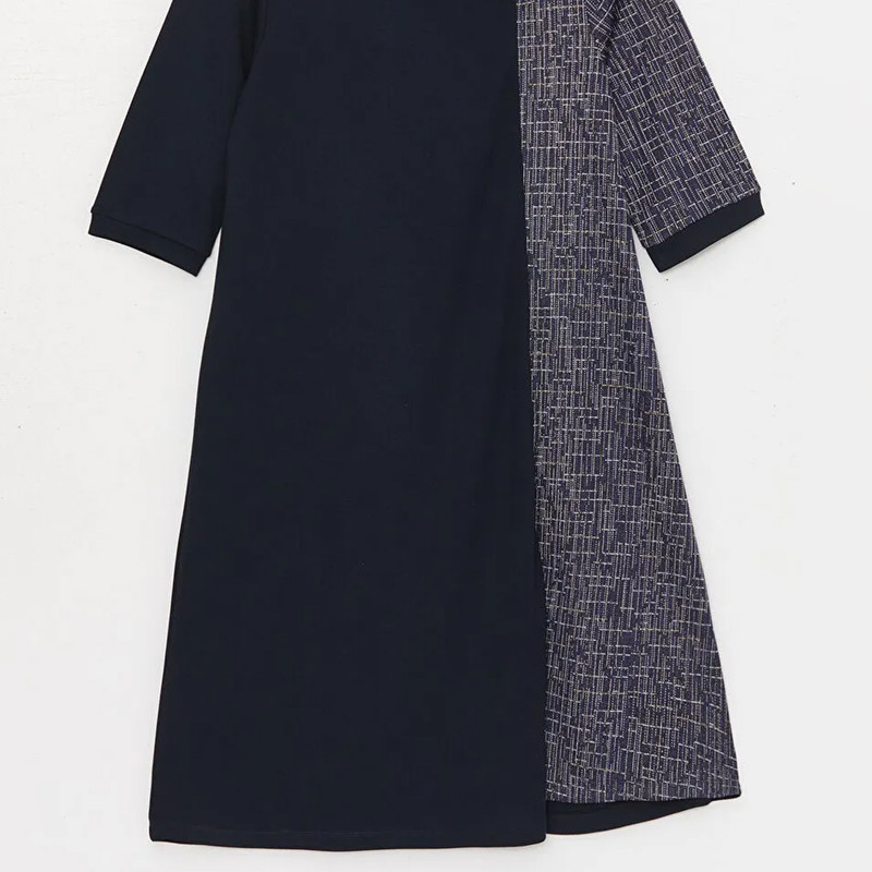 پیراهن یقه خشتی زنانه ال سی وایکیکی مدل شاینی ول سافت