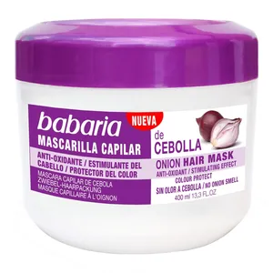 ماسک مو حاوی عصاره پیاز  باباریا مدل Cebolla حجم 400 میلی لیتر