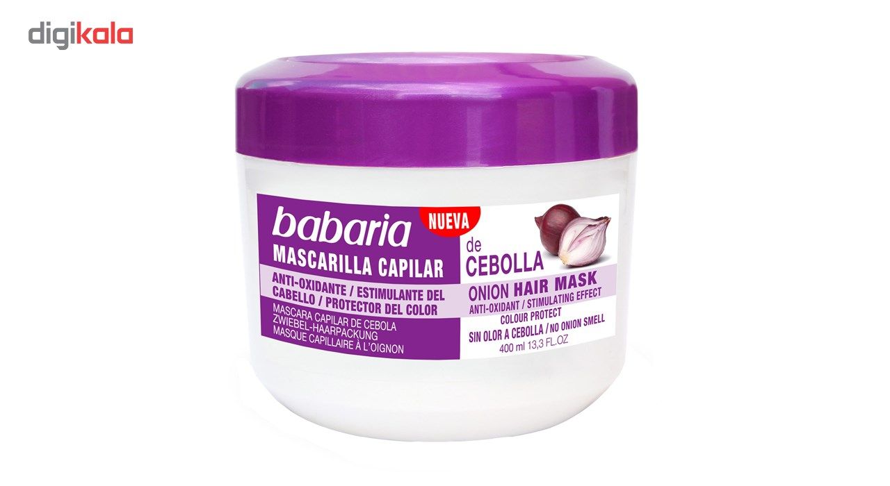 ماسک مو حاوی عصاره پیاز باباریا مدل Cebolla حجم 400 میلی لیتر -  - 3