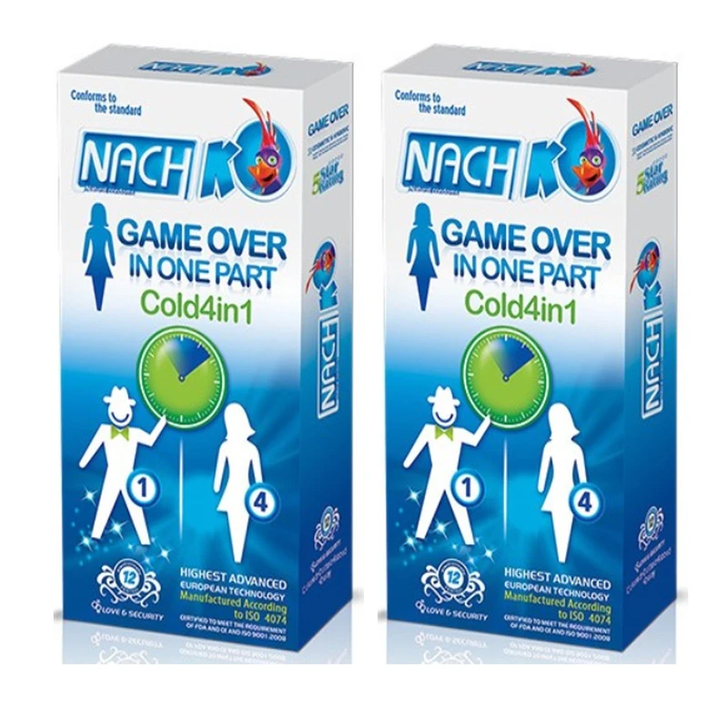 کاندوم کدکس مدل Game Over In One Part Cold 4in1 دو بسته 12 عددی