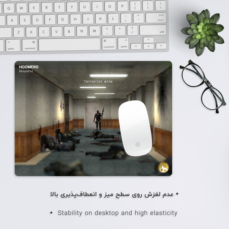 ماوس پد هومرو طرح بازی کانتر استریک مدل A2173 2