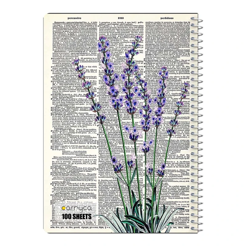 دفتر مشق 100 برگ سیمی کارنیکا طرح روزنامه وینتج Vintage Newspaper کد 40794