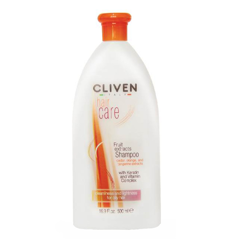 قیمت و خرید شامپو کراتینه موهای چرب کلیون مدل Fruit Extracts Shampoo