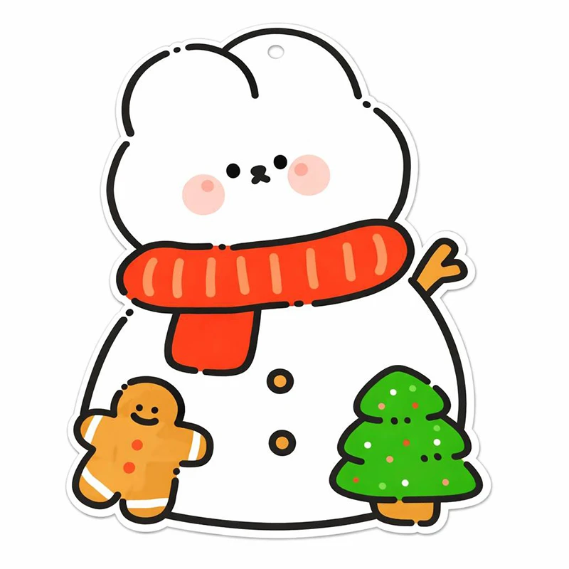 کیسه زیپ دار مدل فانتزی پلاستیکی طرح زمستانه خرگوش ناقلا مجموعه 5 عددی