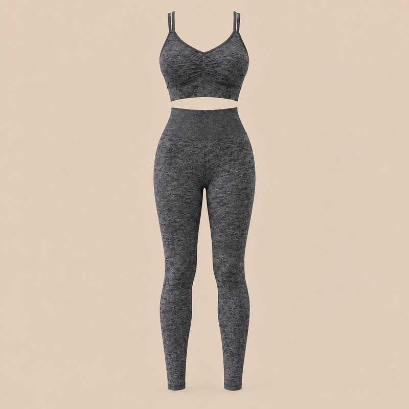 ست نیم‌تنه و لگینگ ورزشی زنانه مدل Body Fitora