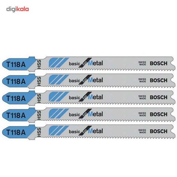 تیغ اره عمودبر فلز بوش مدل T118A بسته 5 عددی