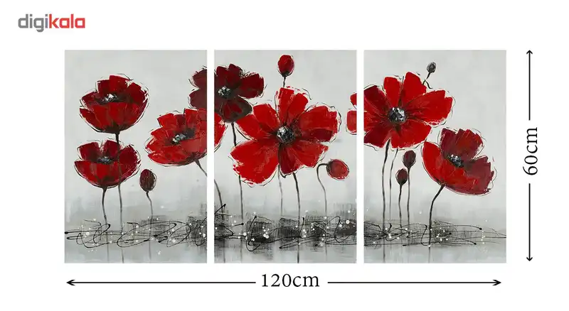 تابلو دیواری 3 تکه آریکان کد TA5101