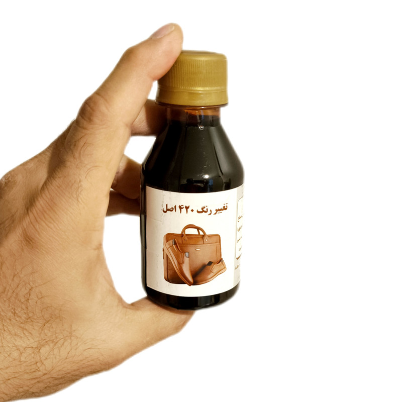رنگ تغییر چرم 420 کد LCBROWN01 حجم 60 میلی لیتر