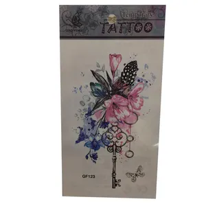 تتو موقت طرح کلید کد 123