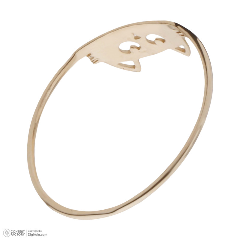 انگشتر طلا 18 عیار دخترانه مایا ماهک مدل MR1156 طرح گربه