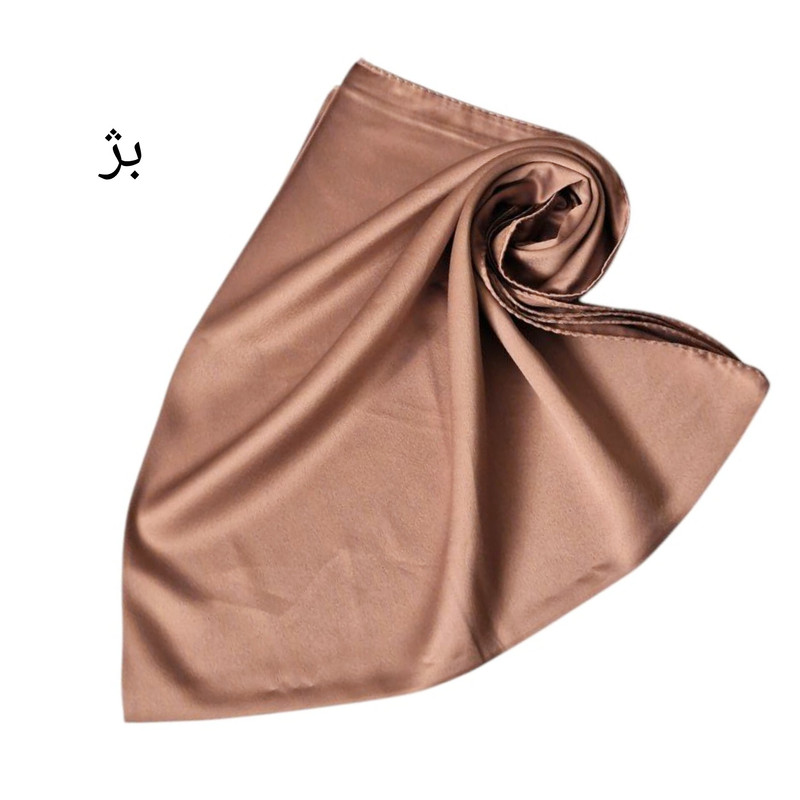 روسری زنانه مدل ساتن ابریشم دست دوز