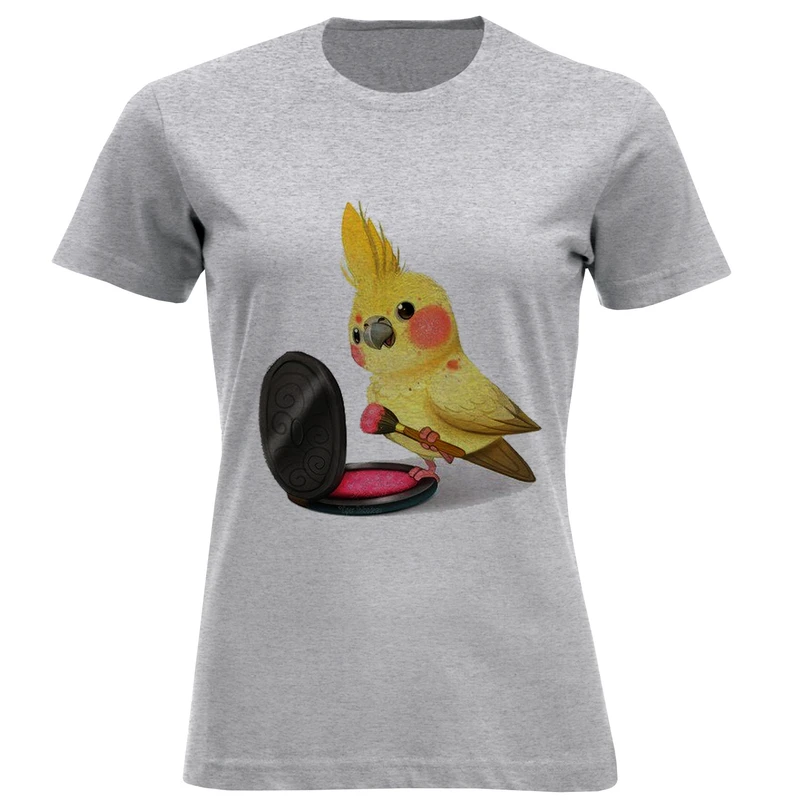 تی شرت آستین کوتاه زنانه مدل بچه طوطی F1170