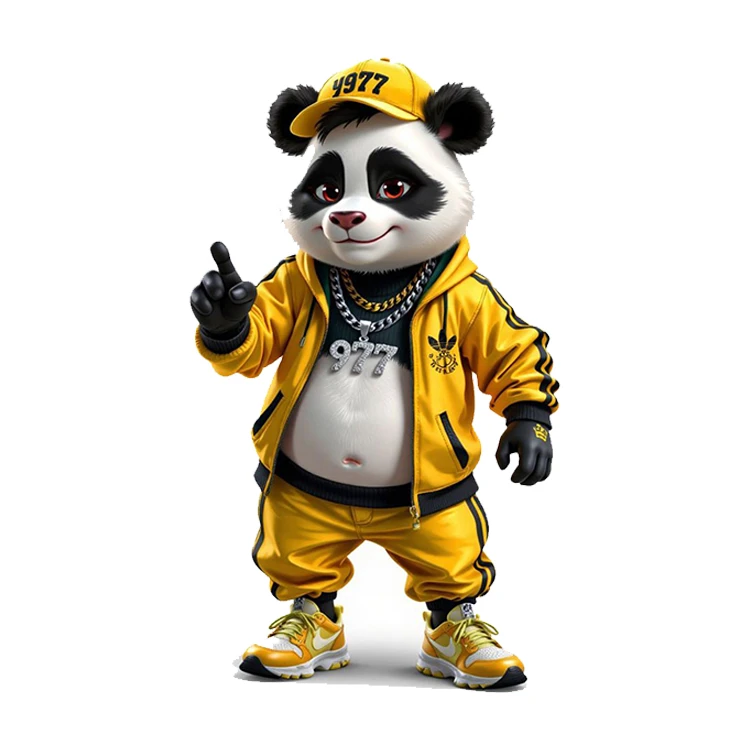 استیکر پارچه و لباس پاد آفرین مدل پاندا کد 859