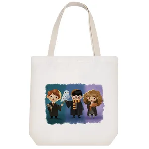 ساک خرید پارچه ای خندالو طرح هری پاتر کد 41