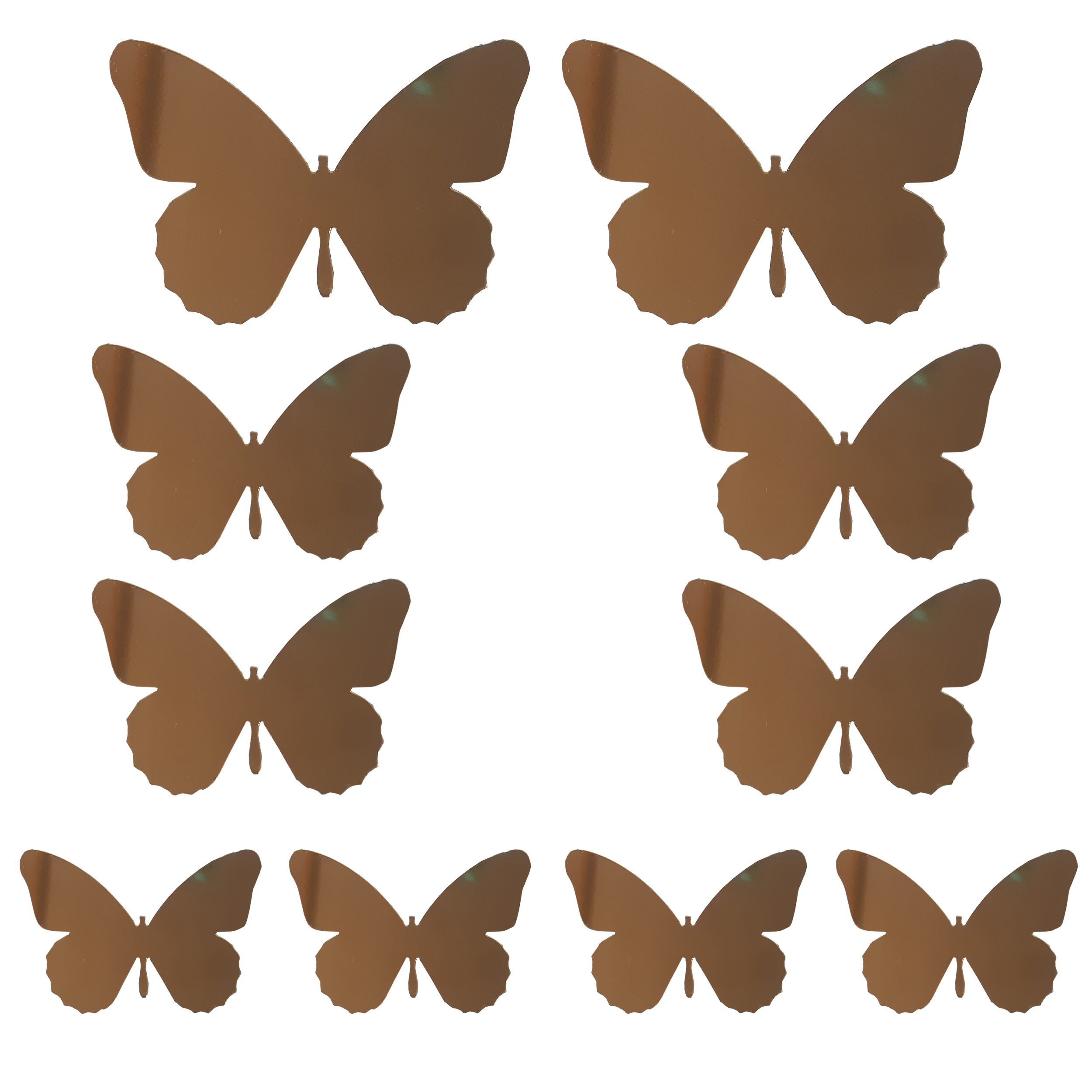 استیکر  طرح پروانه مجموعه ۱۰ عددی
