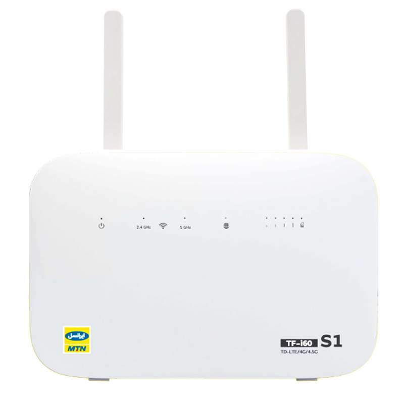 مودم 4G/TD-LTE ایرانسل مدل TF-i60 S1 QSG به همراه 480 گیگابایت اینترنت 12ماهه TD-LTE وسیمکارت دائمی طلایی با بسته اینترنت و مکالمه و پیامک 6 ماهه