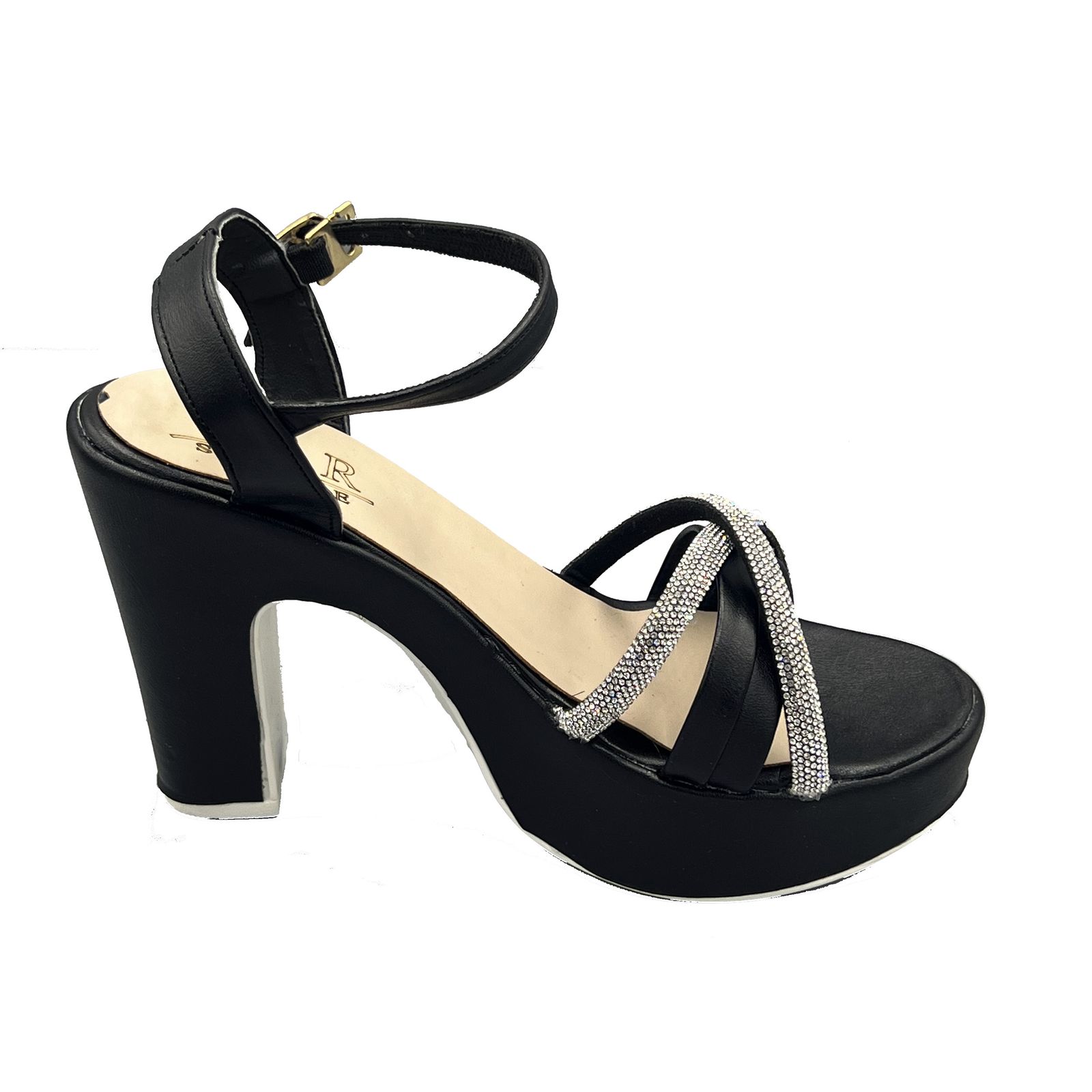 صندل زنانه مدل ضربدری نگین دار -  - 5