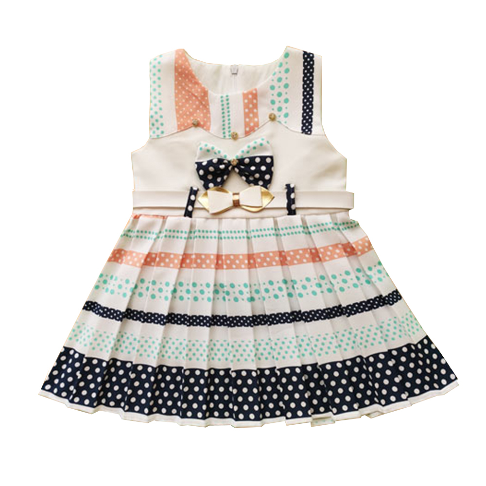 پیراهن دخترانه مدل پاپیون کد 300422