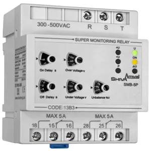 رله سوپر کنترل فاز شیوا امواج مدل SMB-5P کد 13B3
