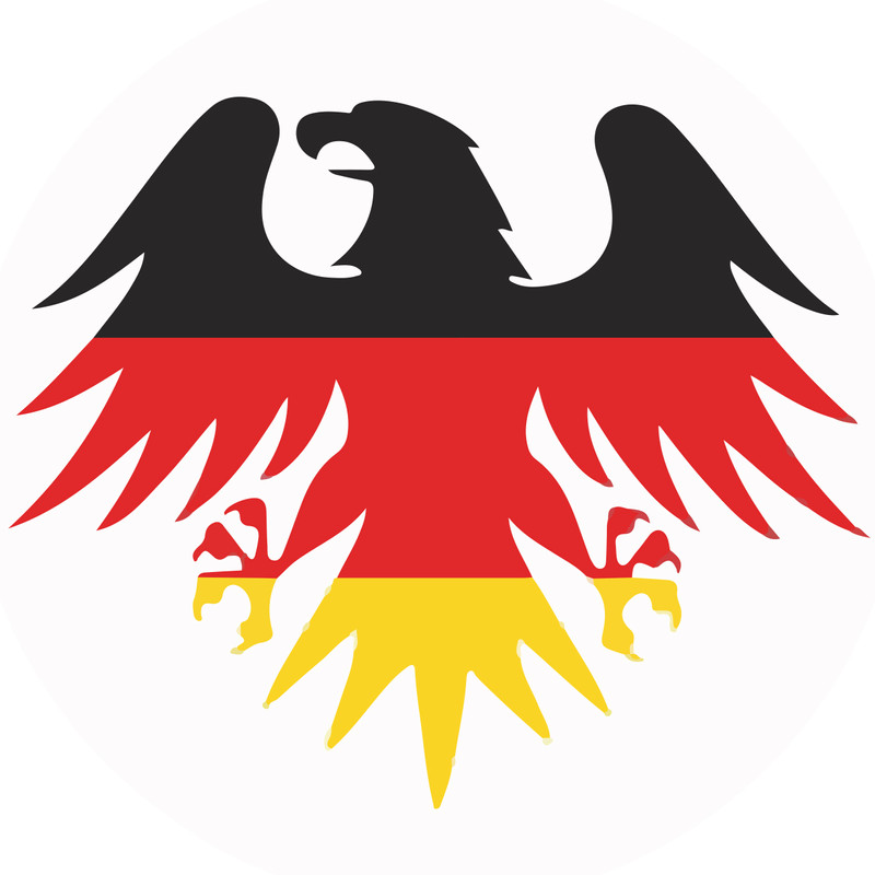 استیکر خودرو پویا مارکت طرح نشان ملی آلمان کد 654