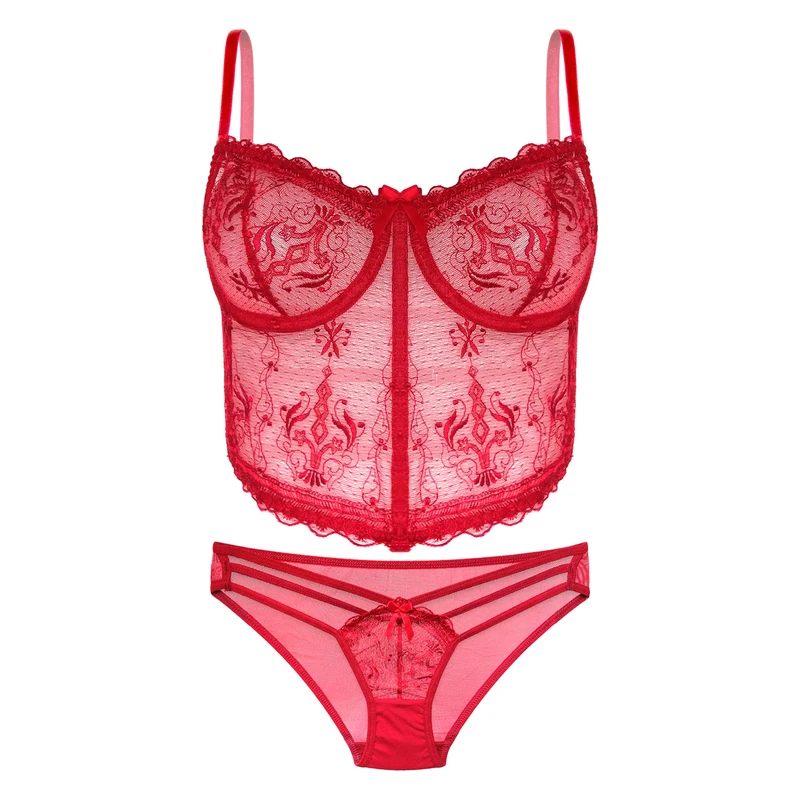 ست شورت و سوتین زنانه مدل آتش کد 0826MI