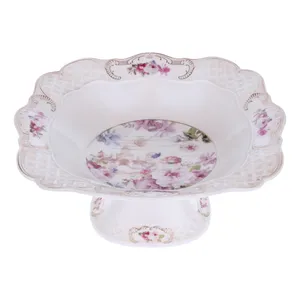 میوه خوری طرح پایه دار چینی مدل سلطنتی کد 1010