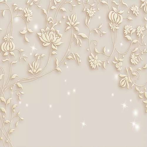 پوستر دیواری سه بعدی مدل پبچک طلایی کد DRVF1119