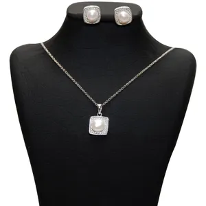 نیم ست نقره شهر جواهر مدل SJS-SE014
