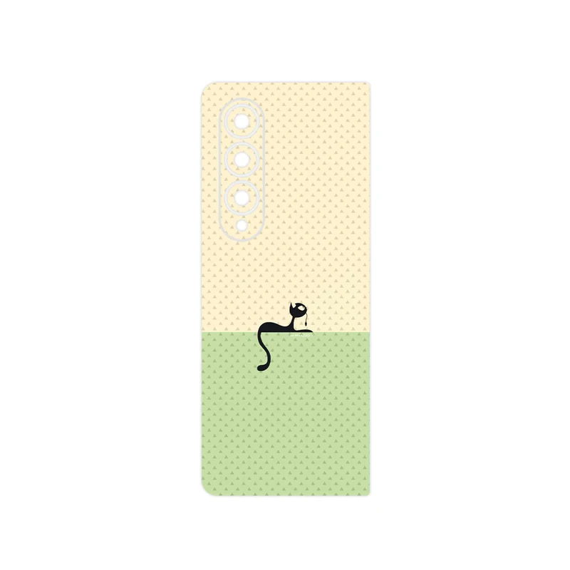 برچسب پوششی ماهوت مدل Minimal Internet Cat Icon مناسب برای گوشی موبایل سامسونگ Galaxy Z Fold4