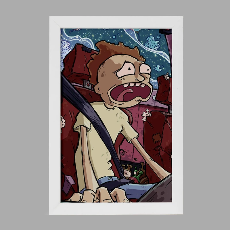 تابلو خندالو مدل انیمیشن ریک و مورتی Rick and Mort کد 26392