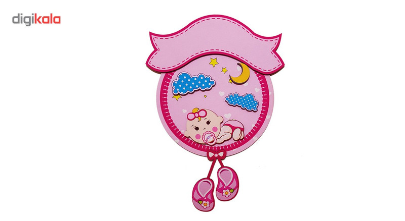آویز چوبی اسم کودک جیک جیک مدل Baby Girl
