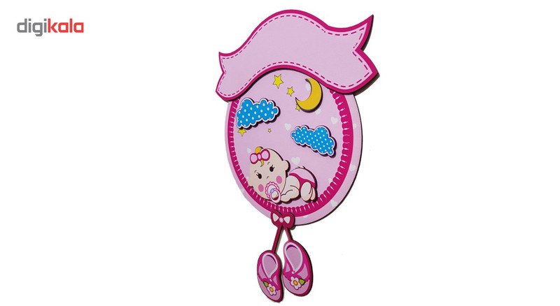 آویز چوبی اسم کودک جیک جیک مدل Baby Girl