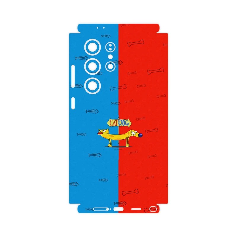 برچسب پوششی ماهوت مدل CatDog-FullSkin مناسب برای گوشی موبایل سامسونگ Galaxy S24 Ultra